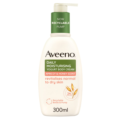 Aveeno Daily Moisturising Yogurt Body Cream Apricot & Honey 300ml