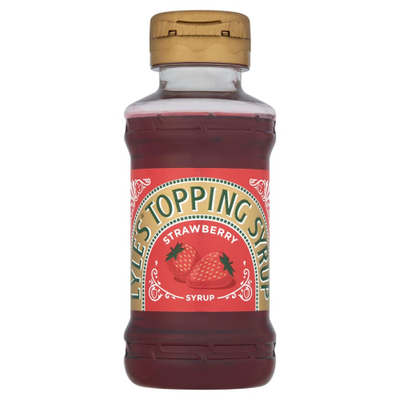 Tate & Lyle Strawberry Topping Syrup 325g Dessert Sauce for Ice Cream and Pancakes