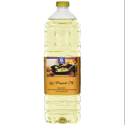 HS Peanut Oil 1000ml Pure Natural Cooking Oil for Frying & Salads