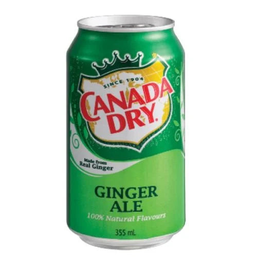 Canada Dry Ginger Ale 355ml Cans Pack of 12 Refreshing Classic