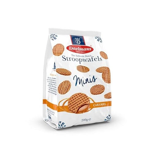 Daelmans Mini Caramel Stroopwafels 200g Authentic Dutch Waffles