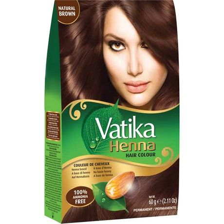VATIKA  Henna Hair Color Natural Brown 60g