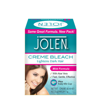 Jolen Mild Bleach for Facial Hair 30ml Skin-Friendly Formula