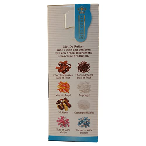 De Ruijter Muisjes Blue & White Aniseed Sprinkles 280g Dutch Tradition