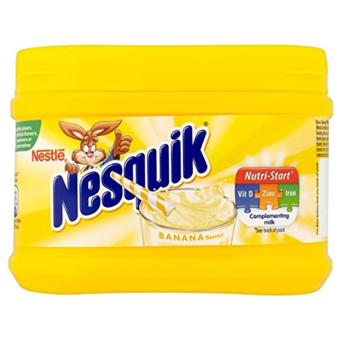 Nestle Nesquik Banana Milk Shake Powder 300g – Vitamin-Fortified Banana Flavor for Smooth, Delicious Milk Drinks