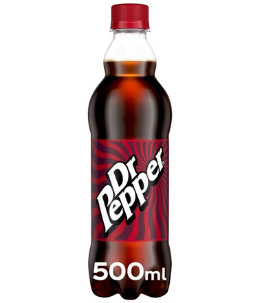 Dr Pepper Regular Carbonated Soft Drink 500ml