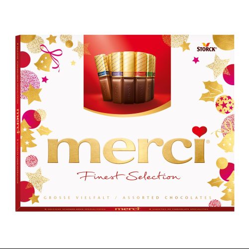 Merci Finest Selection Assorted Chocolate Gift Box 250g European Milk & Dark Chocolates