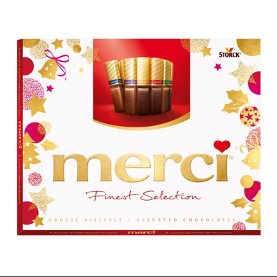 Merci Finest Selection Assorted Chocolate Gift Box 250g European Milk & Dark Chocolates