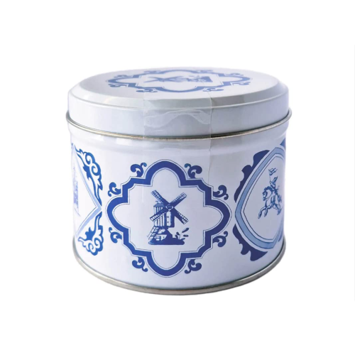 Daelmans Stroopwafels in Delft Blue Tin 230g 8-Pack Dutch Gift Tin