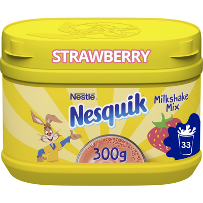 Nestlé Nesquik Strawberry Flavour Milk Drink Powder 300g