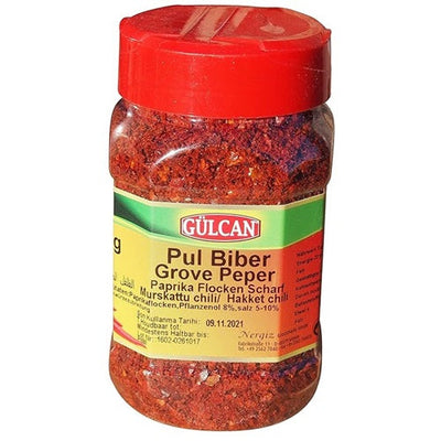 Gulcan Baharat Chilli Pepper Flakes 180g Hot Spice for Cooking