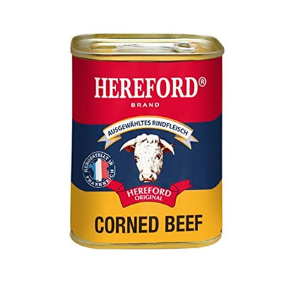 Hereford Corned Beef 340g Ready-to-Eat Canned Beef for Sandwiches and Stews