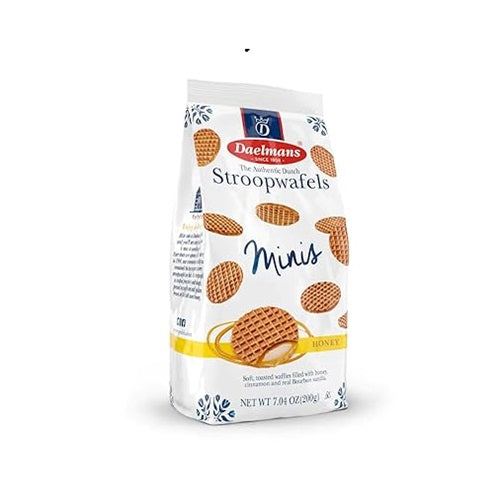 Daelmans Mini Honey Stroopwafels 200g Dutch Caramel Waffles