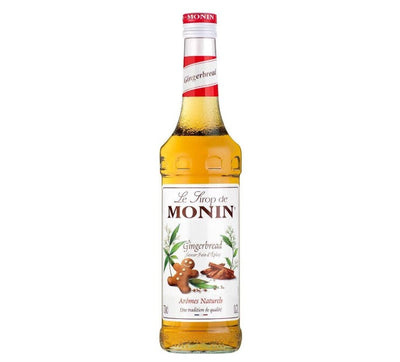 Monin Gingerbread Syrup 700ml Spiced Cinnamon Ginger Flavour for Coffee and Cocktails