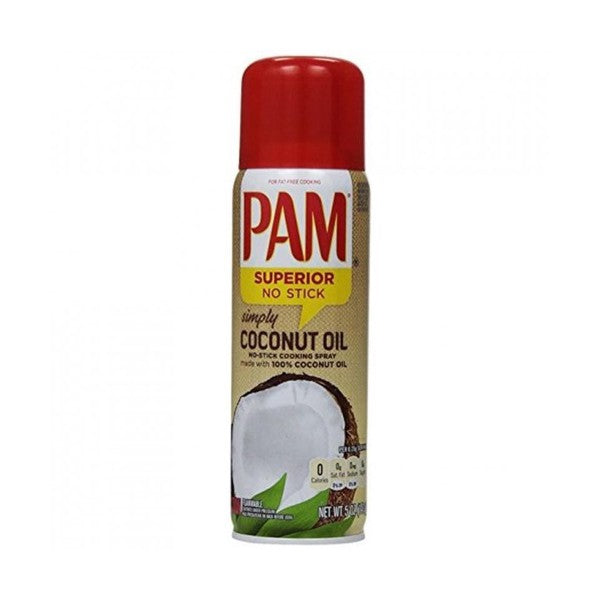 PAM Coconut Oil Cooking Spray 141g Non-Stick for Baking and Grilling