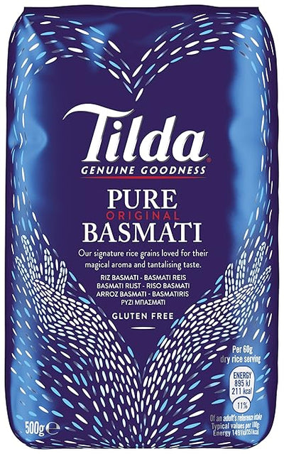 Tilda Pure Original Basmati Rice 500g Himalayan Long Grain