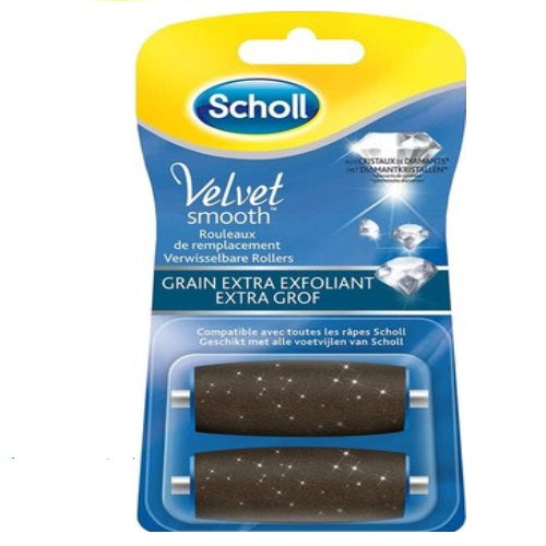 Scholl Velvet Smooth Express Pad Extra Thick Replacement Pads 2-Pack