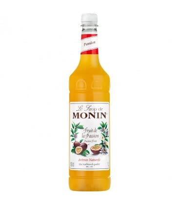 Monin Passion Fruit Syrup 1L PET Bottle Tropical Flavour Syrup for Drinks