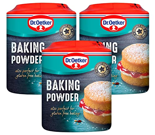 Dr. Oetker Baking Powder Gluten-Free 3 x 170g Pack Raising Agent for Baking